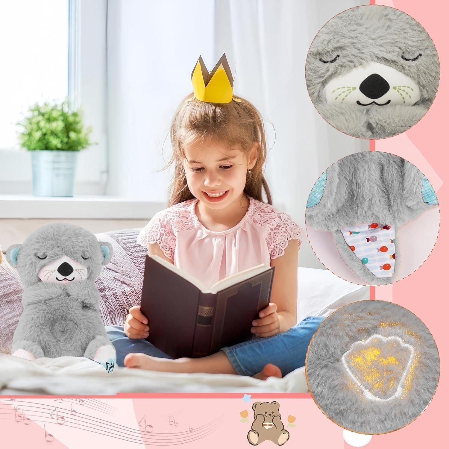 Breathing Teddy Bear with Soothing Music – Comfort Plush