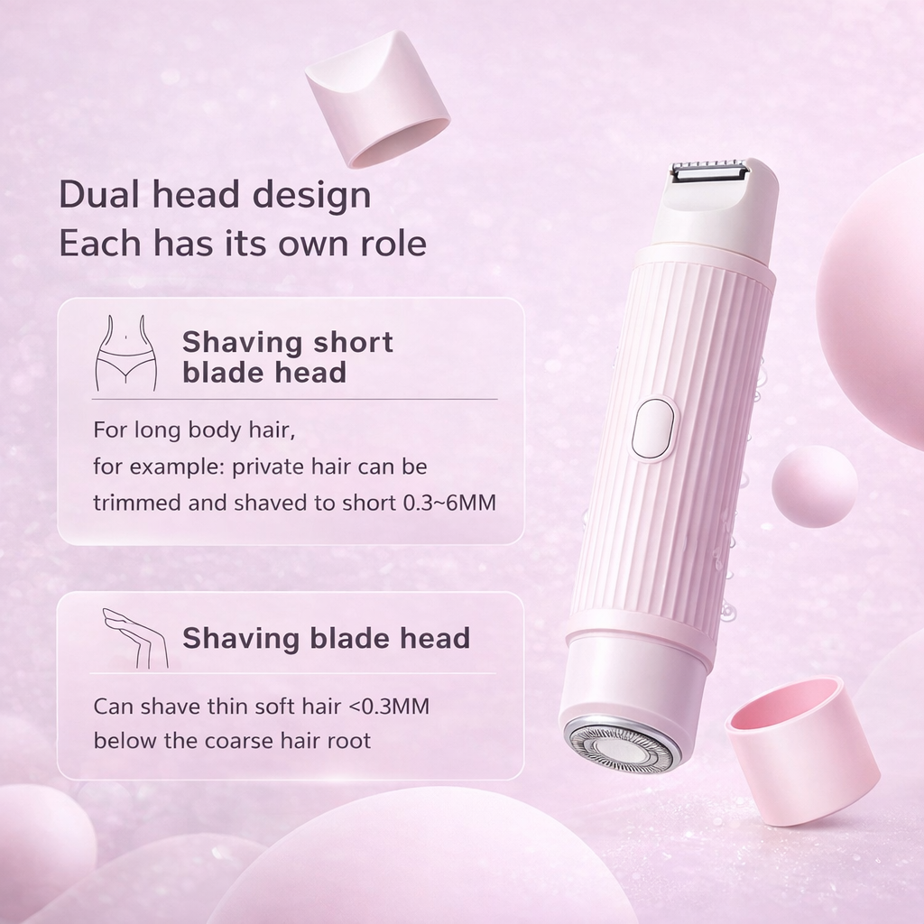 Urbanishh 2-in-1 Electric Body Shaver | Painless & Skin-Safe Grooming