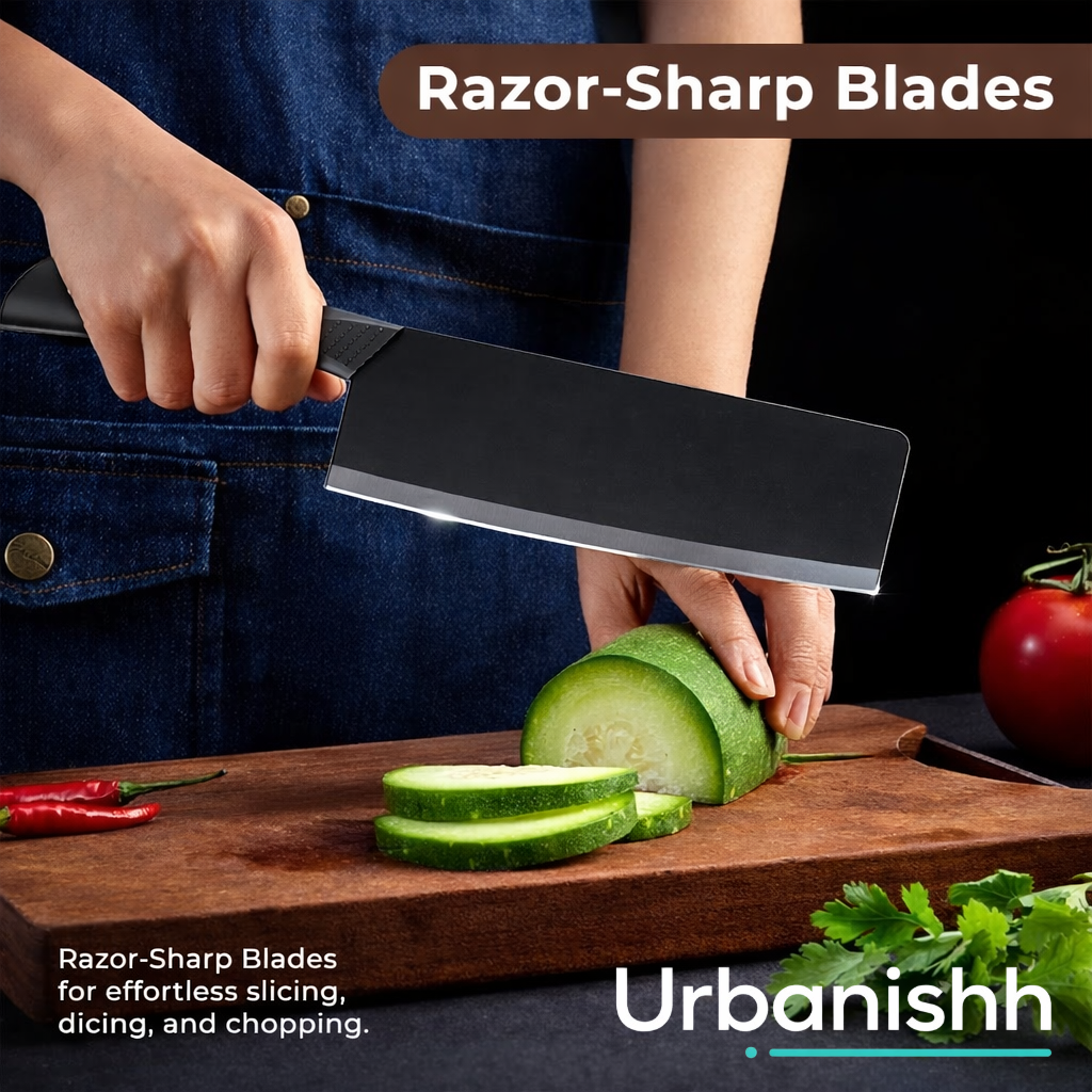 Kitchen Carbon Knife Set – Stainless Steel (3 Pieces)