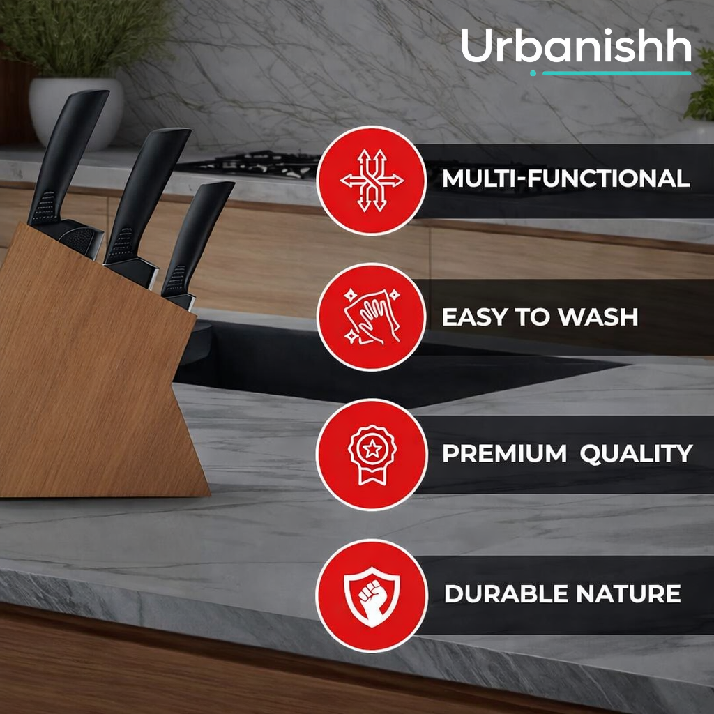 Kitchen Carbon Knife Set – Stainless Steel (3 Pieces)