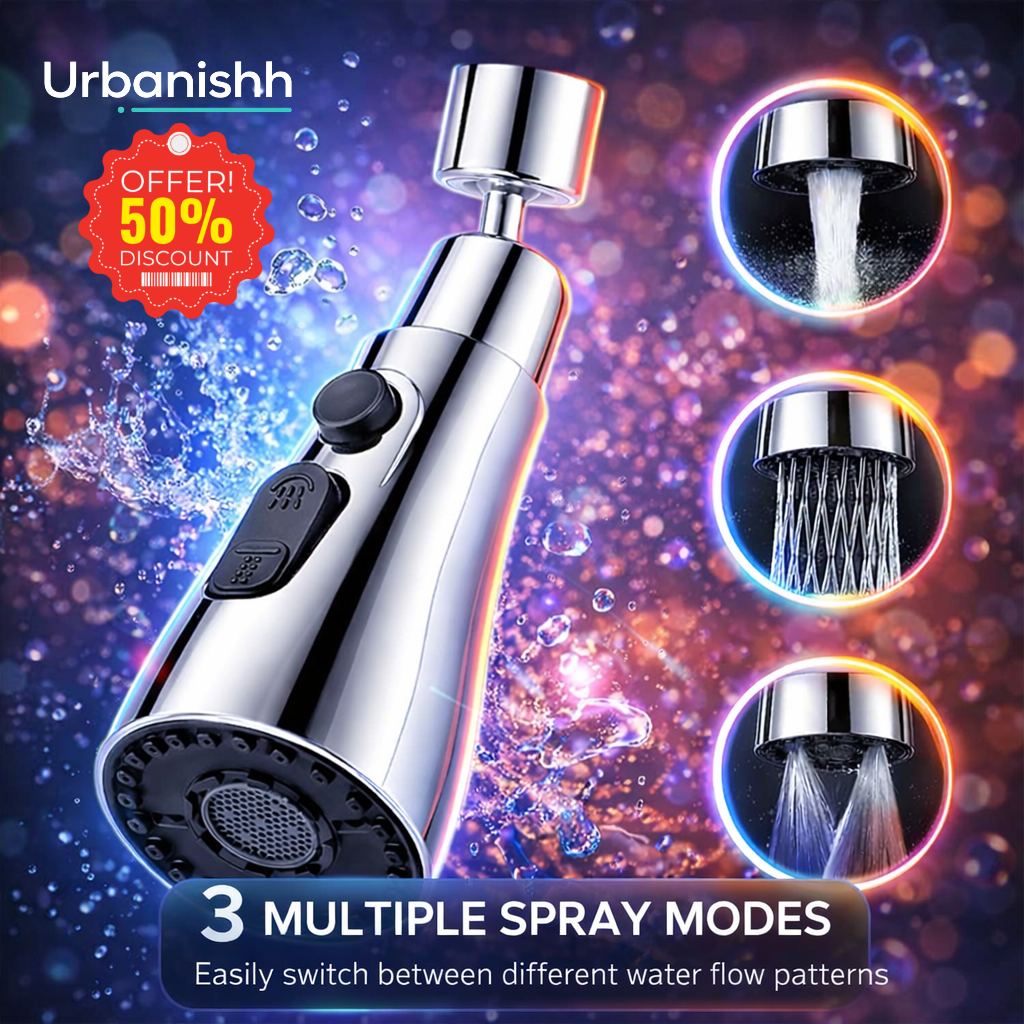 3 Modes Kitchen Sink Faucet – Stainless Steel