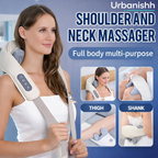 Handgrip Kneading Neck & Shoulder Massager with Heat