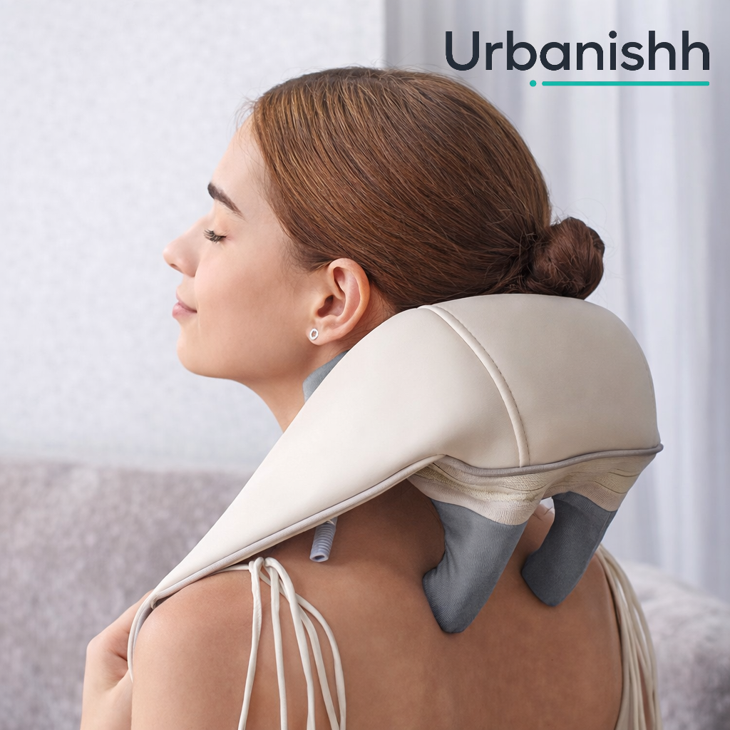 Handgrip Kneading Neck & Shoulder Massager with Heat