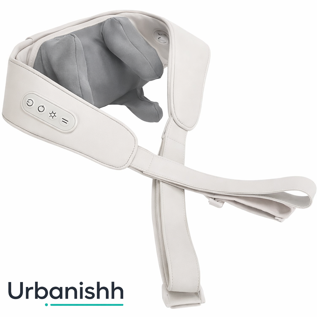 Handgrip Kneading Neck & Shoulder Massager with Heat