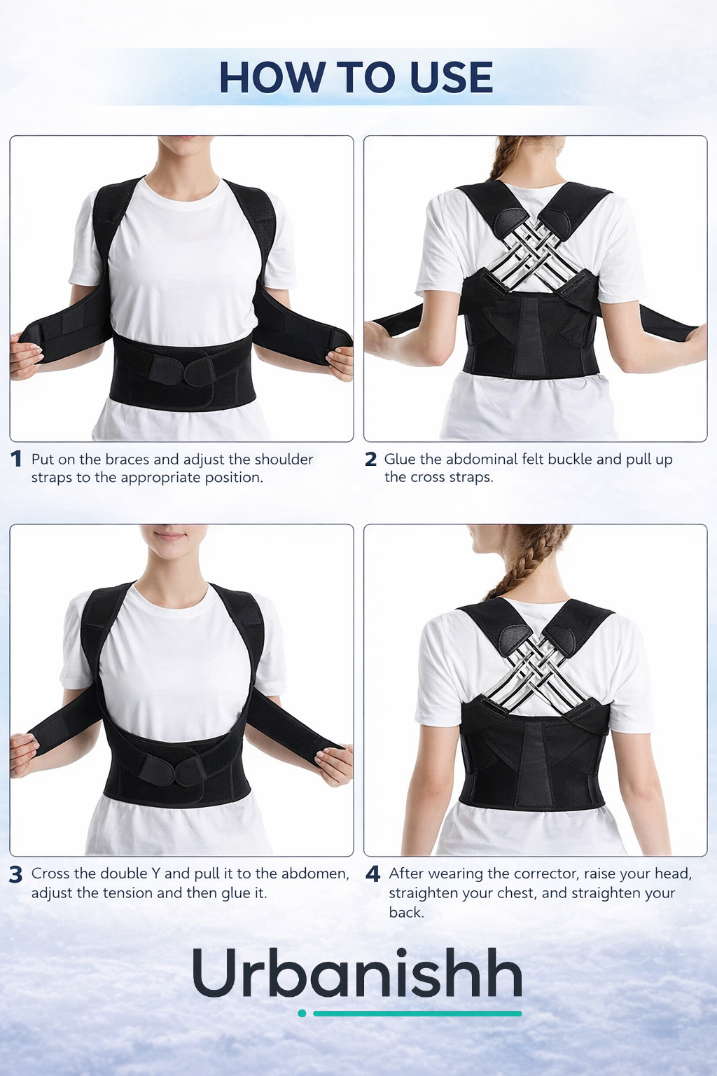 Adjustable Back Posture Corrector & Pain Relief Belt